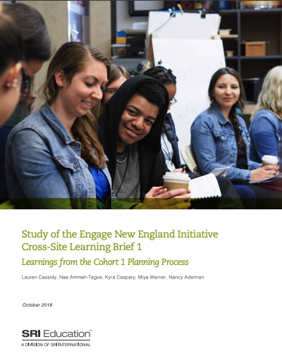 Study of the Engage New England Initiative Cross-Site Learning Brief 1: Learnings from the Cohort 1 Planning Process