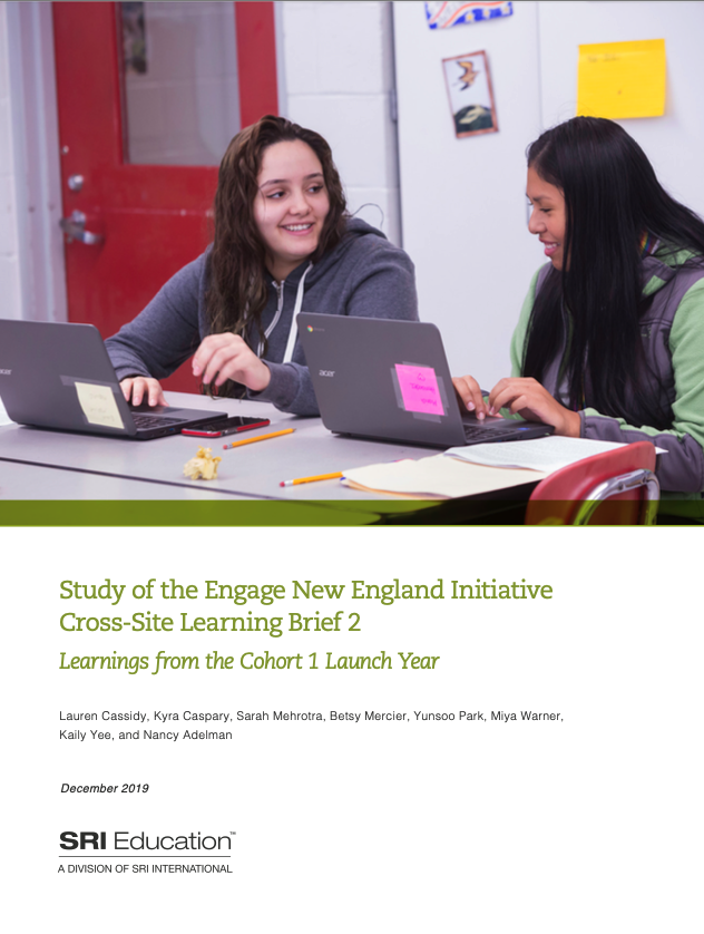 Study of the Engage New England Initiative Cross-Site Learning Brief 2: Learnings from the Cohort 1 Launch Year