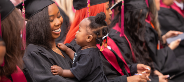 Students at graduation